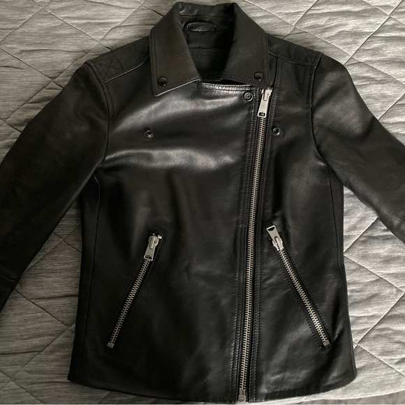 Allsaints Dalby leather jacket - Picture 1 of 15